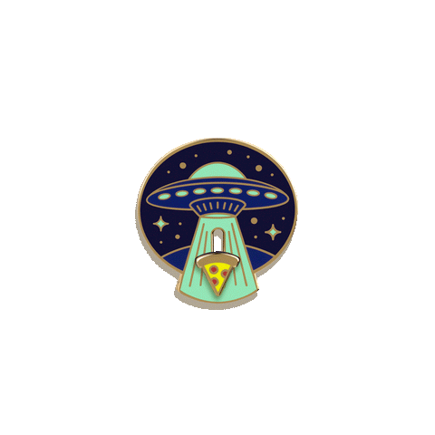 We Come in Pizza Enamel Pin by Pretty Useful Co.