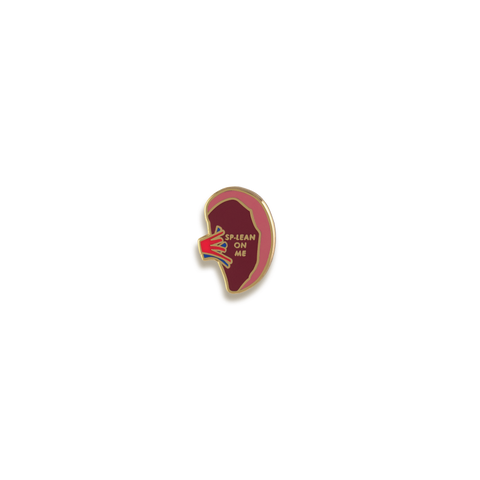 Sp-lean On Me Enamel Pin by V Coterie
