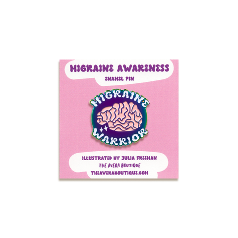 Migraine Warrior Enamel Pin by The Avera Boutique