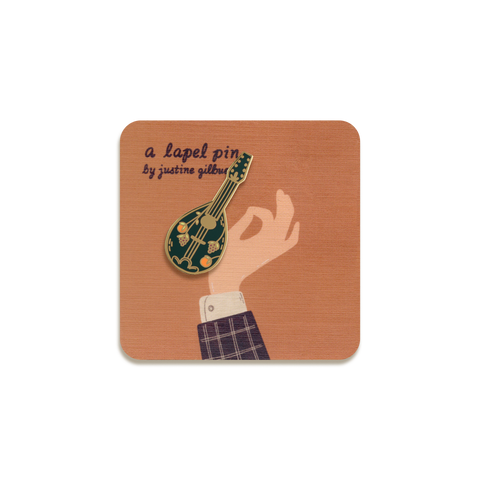 Mandolin Enamel Pin by Justine Gilbuena