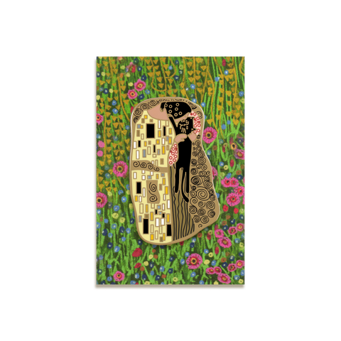 The Cat Kiss Enamel Pin by Niaski