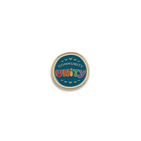 Community Unity Enamel Pin by Night Owl Paper Goods