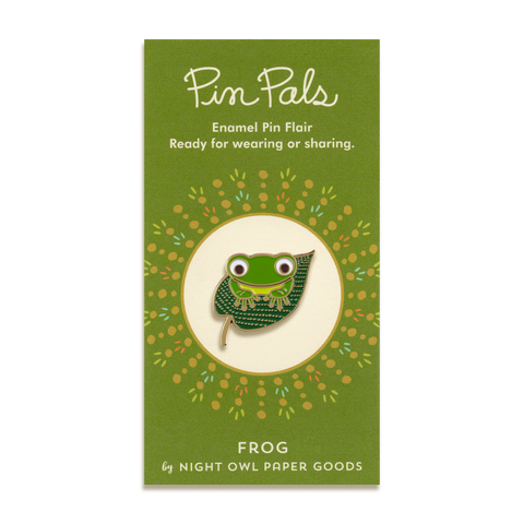 Frog Enamel Pin by Night Owl Paper Goods