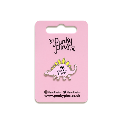 No Fucks Given Enamel Pin by Punky Pins
