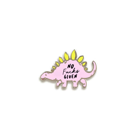 No Fucks Given Enamel Pin by Punky Pins