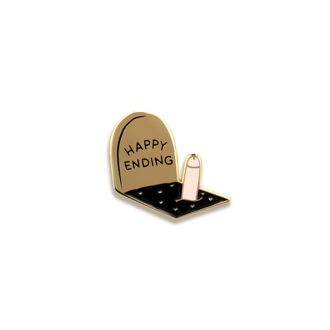 Happy Ending Enamel Pin by Dicks Don’t Lie